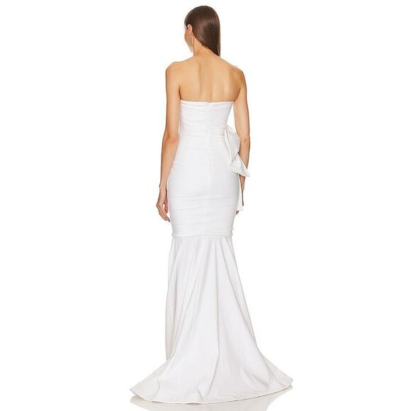 Michael Costello x REVOLVE Anyssa Gown in Ivory XS $438 - Picture 3 of 10